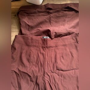 Brown Wild Fable tube top and short set